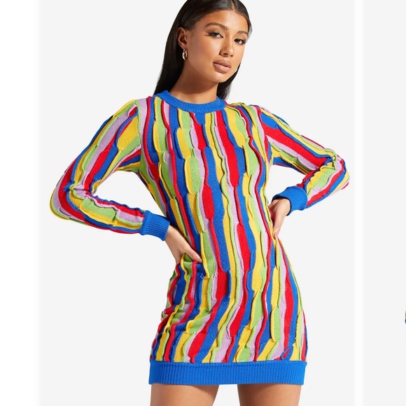 <<Coogie•Style•Sweater•Dress>> 90s dress 80s dress - Picture 4 of 4